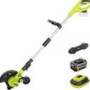 SnapFresh 20V 9 Cordless Lawn Edger, 4.0Ah Battery & Fast Charger Included, Extra Edger Blade, 4-Level Depth Adjustment, Lightweight Edger for Sidewalks, Driveways & Landscaping