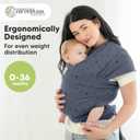 Baby Wrap Carrier - All in 1 Original Baby Carrier Newborn to Toddler Sling, Easy to Wear, Hands Free Bonding, Lightweight, Breathable Infant Wraps (Planets)