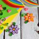 PATIKIL 720pcs Quilling Strips Paper 3/16"(5mm) 21"(54cm) Origami Paper Quilling Strip for Art DIY Hand Craft Christmas, White