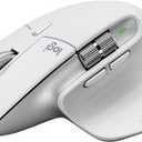 Logitech MX Master 3S for Mac - Wireless Bluetooth Mouse with Ultra-Fast Scrolling, Ergo, 8K DPI, Quiet Clicks, Track on Glass, Customization, USB-C, Apple, iPad - Pale Grey