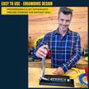 Heavy Duty Ferrule Crimping Tool Air Hose Repair Kit for 3/8, 5/16, 1/4 inch ID Hoses, Crimper w/ 5 Hardened Steel Dies & 15 Ferrules Fittings, Torch & Compressor Crimpers