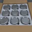 WELLIFE Wide Mouth Mason Jars, 9 Pack Mason Jars 32 oz for Pickling, Canning, Fermenting and Food Storage, Microwave & Dishwasher Safe