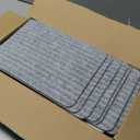 MBIGM 8" X 30" (15 in Pack) Non-Slip Carpet Stair Treads Non-Skid Safety Rug Slip Resistant Indoor Runner for Kids Elders & Pets with Reusable Adhesive - Light Gray - Carpet Pads for Stairs