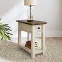 Signature Design by Ashley Bolanburg Narrow End Table, Charging Station, 14" W x 24.13" D x 24.13" H