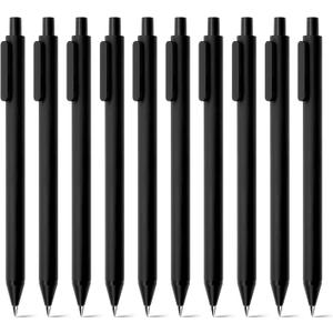 Kaco PURE Gel Pens Black Ink 0.7 mm Medium Point, 10 Pieces Set, Original Design, Quick Drying Aesthetic Note Taking Pens Office Supplies Cute Stationery (10 Black)