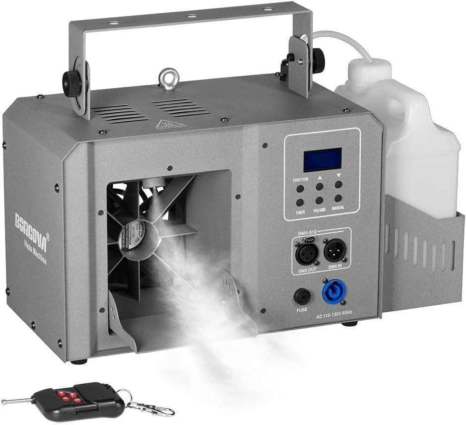 700W Professional Haze Fog Machine with Wireless Remote Timer DMX, 2.1L Capacity, 1-Min Warm-Up, Stage Lighting Effects for DJ Clubs Events Halloween