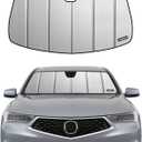 Pigenius Windshield Sunshade for Acura TLX 2021-2025, Premium Grey Leather Finish
