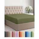 full Fitted Bed Sheet - Bottom Single Fitted Sheet Only - Soft Hotel Luxury Bedding w/ 8-16 Inch Deep Pockets - Breathable, Cooling & Wrinkle Free - Easy-Care, Fade and Shrink Resistant - Sage Green