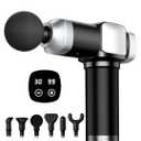 Deep Tissue Massage Device, Portable Percussion Electric Muscle Massager for Pain Relief, Handheld Massagers with 30 Speeds & 6 Attachments for Back and Neck, Gifts for Men Women