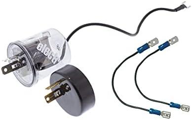 United Pacific 90649 LED Flasher w/Reverse Polarity Base & Extension Wires, 12-Volt, 20 Amp – ONE Unit w/Base & Extension Wires