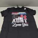 burnouts or bows gender reveal Party Announcement Aunt T-Shirt (Small, Black)