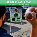 GoSports Football & Baseball Toss Games Available in Football Red Zone Challenge or Baseball Pro Pitch Challenge Choose Between Backyard Toss or Door Hang Targets