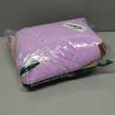 Queenmore Warm Dog Coat, Cold Weather Puffer Dog Coat Vest, Quilting Winter Pet Jacket Ultra Thick Plush Fleece Lining Pet Clothes for Dogs with Storage Pockets (Lilac,Large)