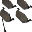 BOSCH BE768AH Blue Semi-Metallic Disc Brake Pad Set With Hardware - Compatible With Select Volkswagen Beetle, Golf, Golf City, Jetta, Jetta City; FRONT