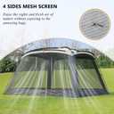 GREGIN Screen House Room 11x11 Ft Mesh Net Tent Canopy Shelter Gazebo, Easy Setup & Waterproof & Sunshade, Suitable for Camping Trip, Backyard, Beach, Picnic (EXP 07/31/26)