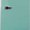 Frigidaire Retro Compact Refrigerator with Chiller, 3.2 cu ft Countertop Fridge, Built-In Bottle Opener, Rounded Corners, Premium, for Office, Bedroom, Dorm Room, Cabin, 18.5D x 20W x 31.5H (Mint)