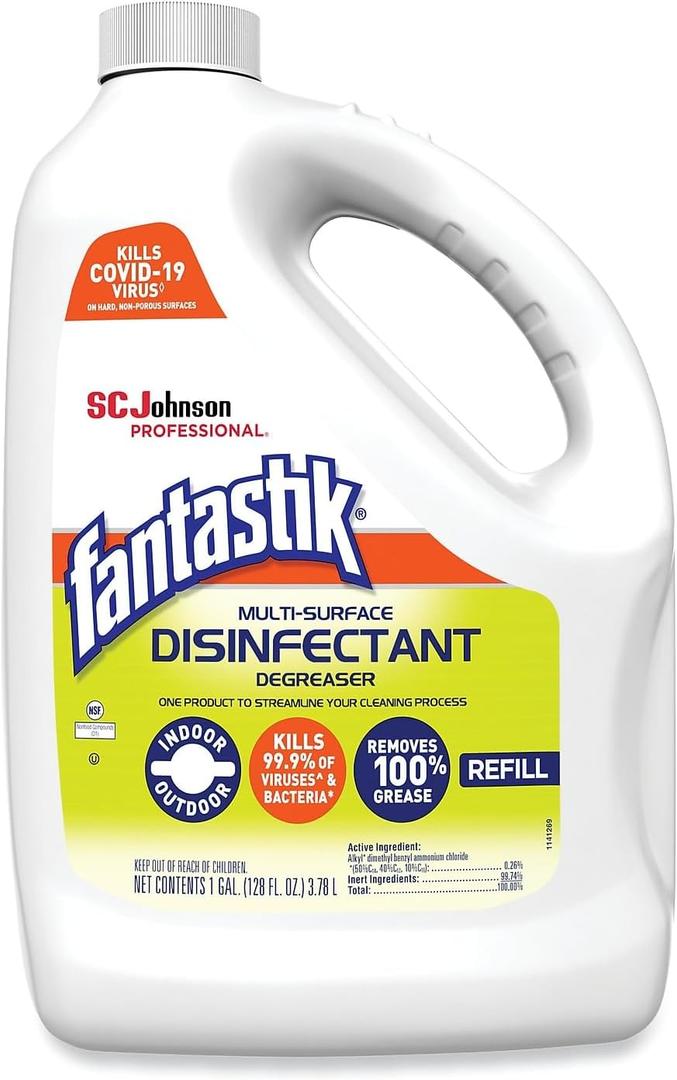 Fantastik Lemon Power Antibacterial Cleaner, 128 Fl Ounce 