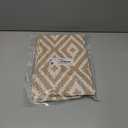 Smiry Rectangle Table Cloth Cover, Waterproof Elastic Fitted Picnic Tablecloth for 4 Foot Tables, Wipeable Flannel Backed Vinyl Tablecloths for Camping, Dining, Outdoor (Khaki 30" x 72")