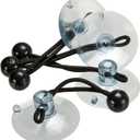 AIRHEAD Suction Cup Tie Downs, 6", Opaque white, 4 pack