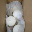 Stonebriar 35 Hour Long Burning Unscented Pillar Candles, 3x4, Ivory