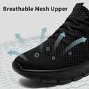 CMNZHK Womens Running Shoes Tennis Sneakers Black Size 6 Slip on Walking Gym Work Shoes Non Slip Comfortable Lightweight Athletic Workout Sport Shoe