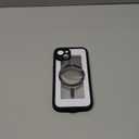 BERFY for iPhone 14 Case, Compatible with MagSafe, Built-in Privacy Screen Protector and Camera Protection, Anti-Spy Full Body Shockproof Clear Phone Case for 14 6.1", Black