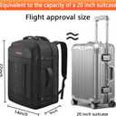 Travel Laptop Backpack, 50-60L Large Expandable Suitcase-Style Backpack for Business & Daily Travel, Carry-On Friendly with Side Water Bottle Pockets, Fits 18-Inch Laptops