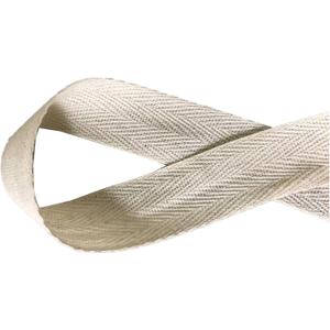 QIANF Twill Tape Ribbon 100% Cotton Natural Color 3/4 Inch Wide 50 Yard Roll Herringbone Tape(3/4 Inch-50Yard, Off-White)