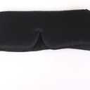 Luxury Oversized Pure Silk Sleeping Mask - Comfortable & Fashionable Eye Cover for Men and Women, Perfect for Travel and Home Use - Weight Breathable - Black