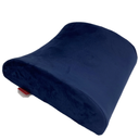 1 Pack Comfortable Memory Foam Lumbar Back Support Cushion Sciatica Pain Relief, Navy