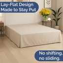 Pleated Bed Skirt King Size - 3 Sided Pleated Bed Skirt King - Ultra-Soft, Easy Fit with 12 Inch Tailored Drop - Hotel Quality, Wrinkle Free & Fade Resistant - for Women, Men, Kids & Teens - Cream