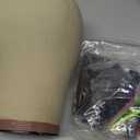 GEX Cork Canvas Block Head Mannequin Head Wig Display Styling Head With Mount Hole (Light Brown, 21")