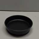 VAEHOLD Lazy Susan Stainless Steel Spice Rack Turntable for Pantry Cabinet - Decorative Trays Storage Containers Organizer for Kitchen Cabinet, Snacks, Bathroom (7 1/2 inches) (7 1/2'' Black)