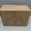 BAGAIL 50 Pack Kids Velvet Hangers 11 Inches Children's Clothes Hangers Non-Slip Baby Hangers for Infant/Toddler (Black)