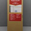 LOTUS & WINDOWARE Cordless 2-inchFaux Wood Blind 25" Wide x 68" Long,(Soft White-Antique White),Smooth, Room Darkening, Horizontal Blinds for Living Room, Bedroom, Interior Door Windows - 25 x 68,Sof