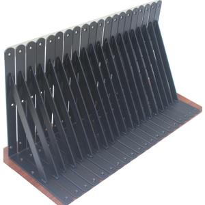 20 Pack L12 x H 8" Black Heavy Duty Shelf Brackets with Screws Metal Shelf Brackets Shelf Support Angle Brackets for Shelves L Brackets Heavy Duty Floating Shelf