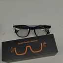 MNVOEQ AI Smart Wireless Bluetooth Translation Glasses for Men/Women with Speakers/Bluetooth&140+ Languages Translation Sports/Travel/Drive/Busniess (C1+AI+Color Change Lenses+Black)