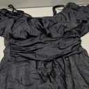 COCOPEAR Women's One Piece Flounce Swimsuit Off Shoulder Bathing Suit Tummy Control Swimdress (XX-Large, Black)