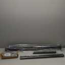 Hand Rails for Outdoor Steps,2 Step Stair Handrail & Indoor Stair Railing KitMetty Metal Railings for Outdoor Steps and Hand Rails for Seniors for Porch Railing (Black-Straight)