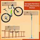 Hotop 18 Pcs Rafter Hanger Heavy Duty Large S Hooks Rafter Hanger for Garage Ladder Bike Fence Storage Organizer S Shaped Hooks(Black)