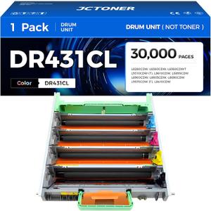 DR431CL Drum Unit High Yield Replacement for Brother DR-431CL Imaging Drum Compatible with HL-L8360CDW MFC-L8900CDW MFC-L8690CDW HL-L8260CDW MFC-L8610CDW MFC-L8905CDW MFC-L9570CDW HL-L8360CDWT Printer