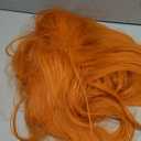karlery Curly Clip In Thick Claw Drawstring Ponytail Multi-colored Hair Pony Tail Hair Extension (Orange)