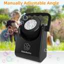 IFLOVE Bubble Machine for Kids 3+-Automatic Bubble Blower with Adjustable Angle,5000+ Bubbles Per Minute,Portable Bubble Maker Toy for Boys Girls,Outdoor Party Wedding Easter Birthday Gifts (Black 01)