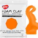 BOHS Orange Modeling Foam Clay - 1.1 Lbs, Squishy,Soft, Air Dry -for Flower Mirror,Cosplay,Fake Bake, Slime Supplies-500g