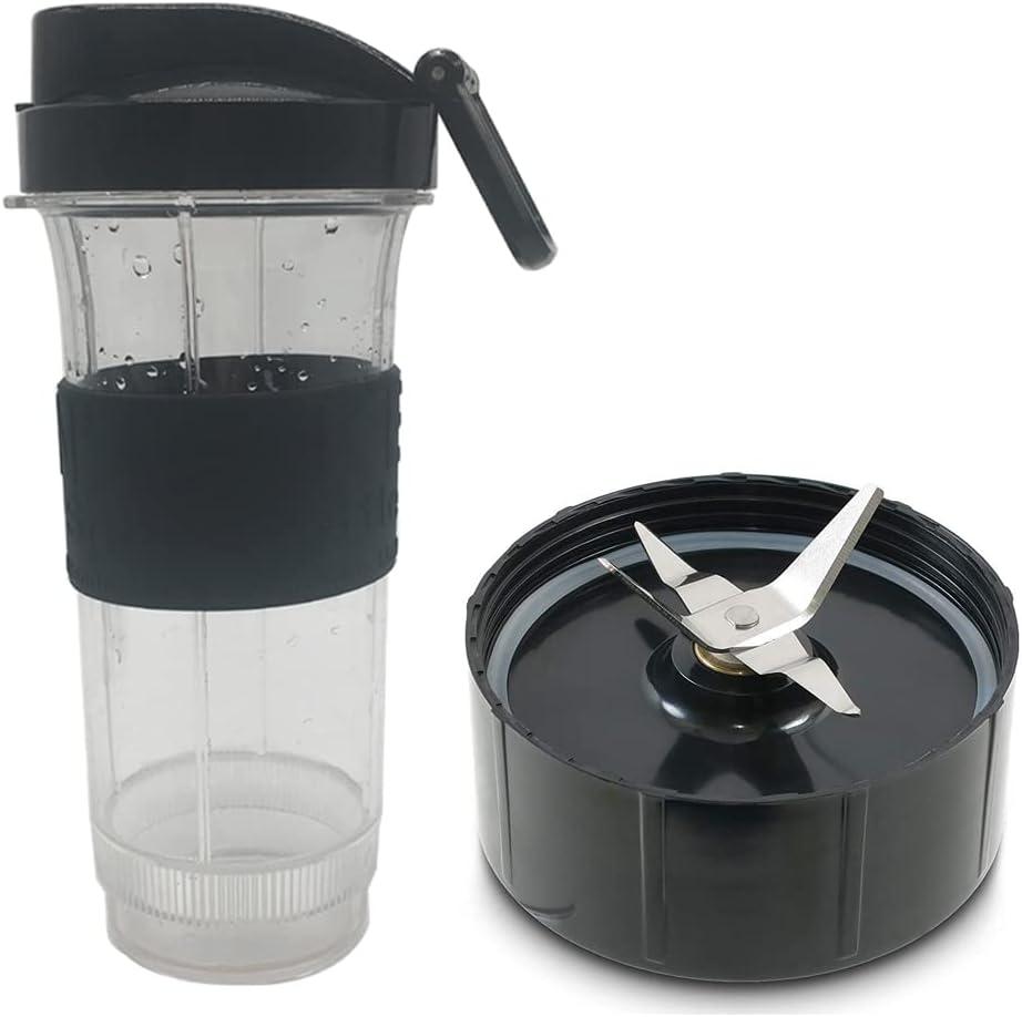 joystar Replacement 22oz Cup and Extractor Blade with to go lid Replacement Set - Large Accessory Part Compatible with Original Magic Bullet Blender MB 1001 /MB 1001B/MBR-1701 /MBR-1702 /MBR-1101 joystar Replacement 22oz Cup and Extractor Blade with to go lid Replacement Set - Large Accessory Part Compatible with Original Magic Bullet Blender MB 1001 /MB 1001B/MBR-1701 /MBR-1702 /MBR-1101