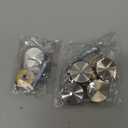 BlingKingdom 6 Sets Stainless Steel Mirror Screws with Caps,