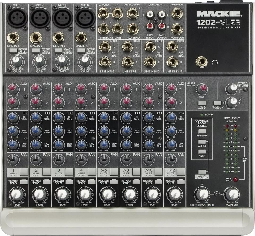 Mackie 1202-VLZ3 12-Channel Compact Recording