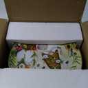 Certified International Garden Gnomes 11" Dinner Plates, Assorted Designs, Large, Multicolor, Set of 4