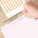 3 x Binder Dividers with Tabs, Dividers for 3 Ring Binder, 5 Tab Rose Pink (11" L x 8.5" W)