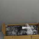 Shower Caddy Tension Pole with Anti-Fog Shaving Mirror, Tension Rod Shower Caddy Corner for Bathroom Organizer, Black